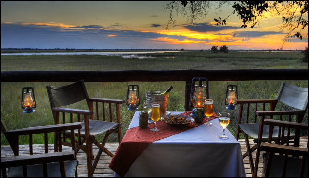 Dining under the stars in Africa